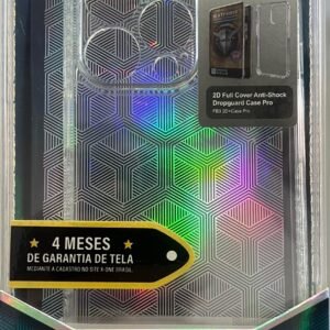 KIT X-ONE Capa Transparente com protetor de aro + Pelicula iPhone 13 Pro e Pro Max