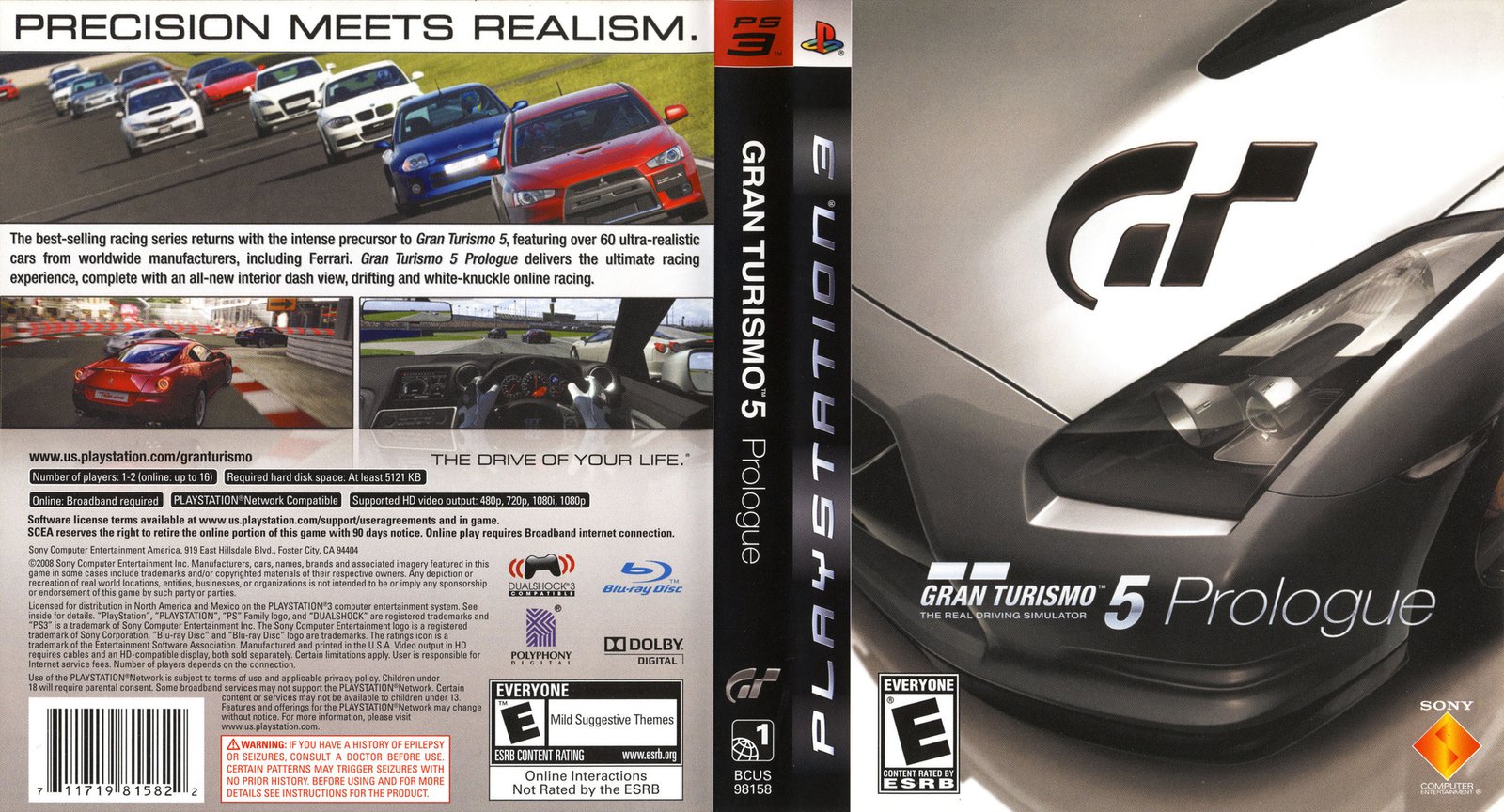 Gran Turismo 5 the real driving simulator Prologue PS3 Seminovo