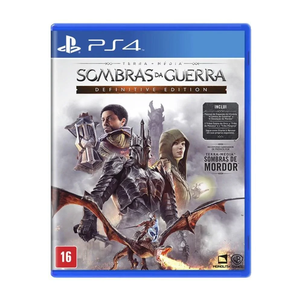 Sombras da Guerra Definitive Edition PS4 Seminovo