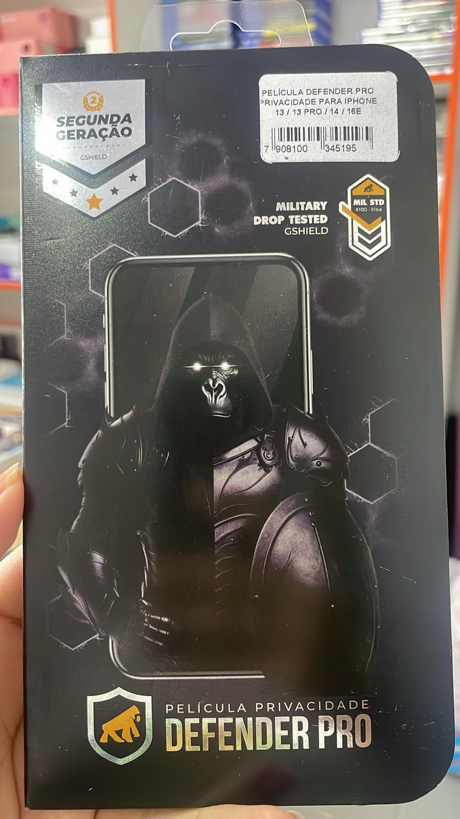 Película de Privacidade Defender Pro para IPhone 13 / 13 Pro / 14 / 16E- GShield