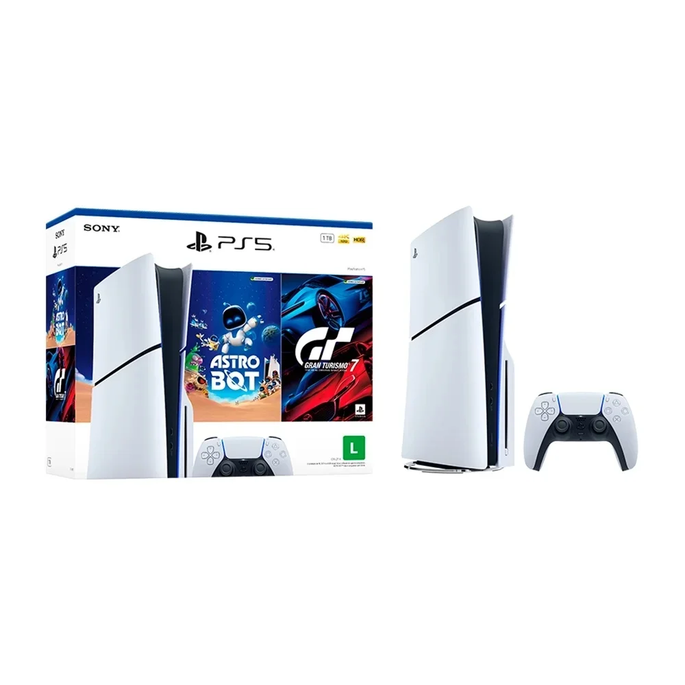 CONSOLE PS5 SLIM MÍDIA FÍSICA, LACRADO, 1T